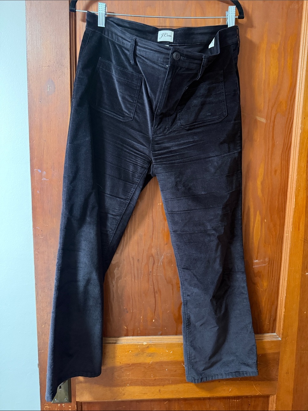 J. Crew Black Corduroy Flare Pants